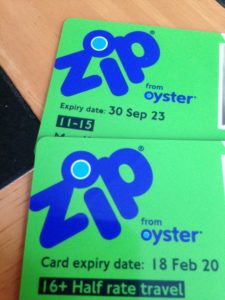 zip Oyster card londra