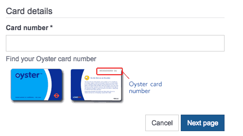 oyster card online
