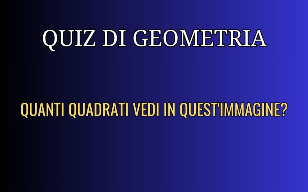 Quiz di geometria